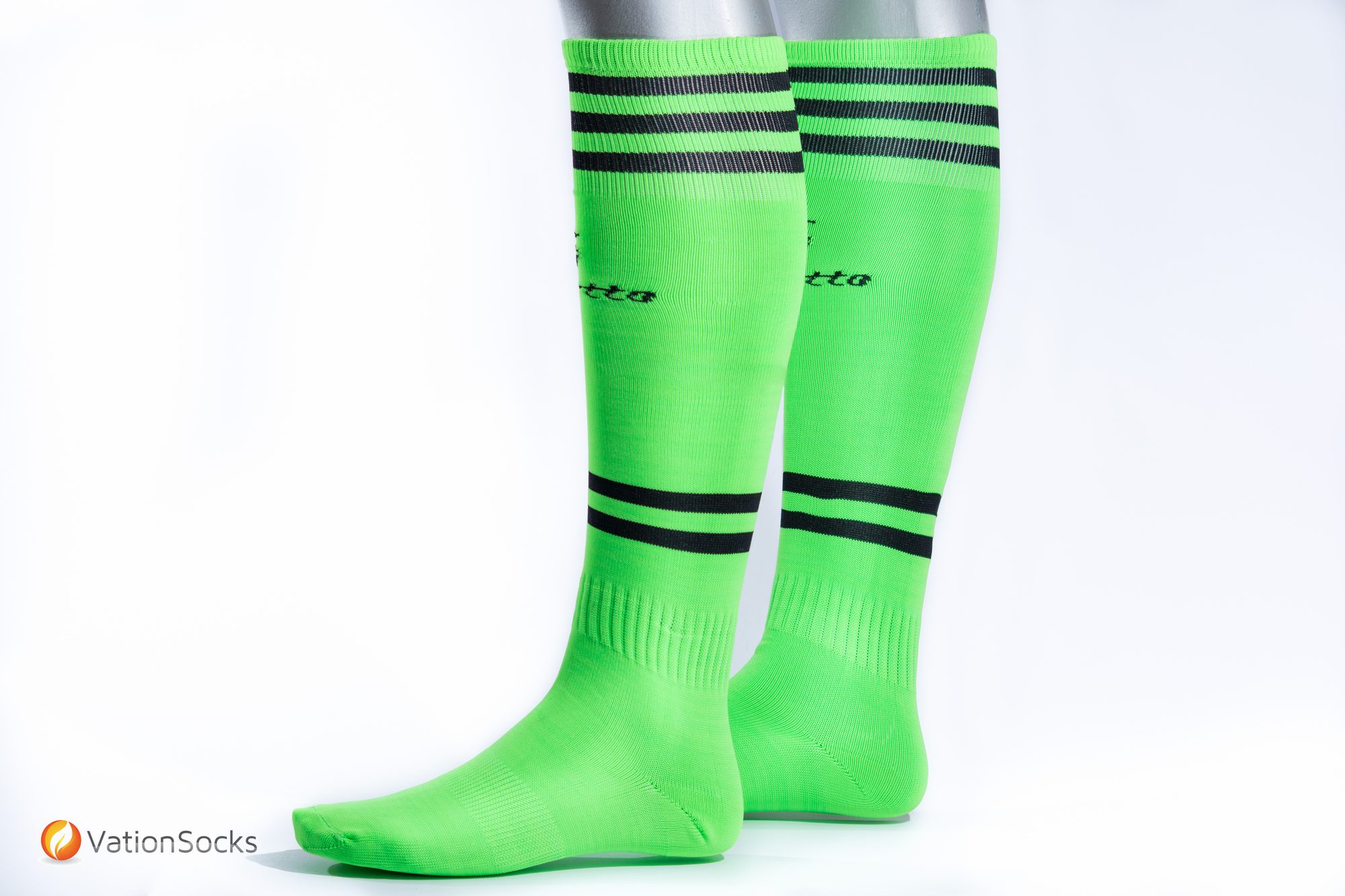 Fotografía de producto, medias deportivas verdes